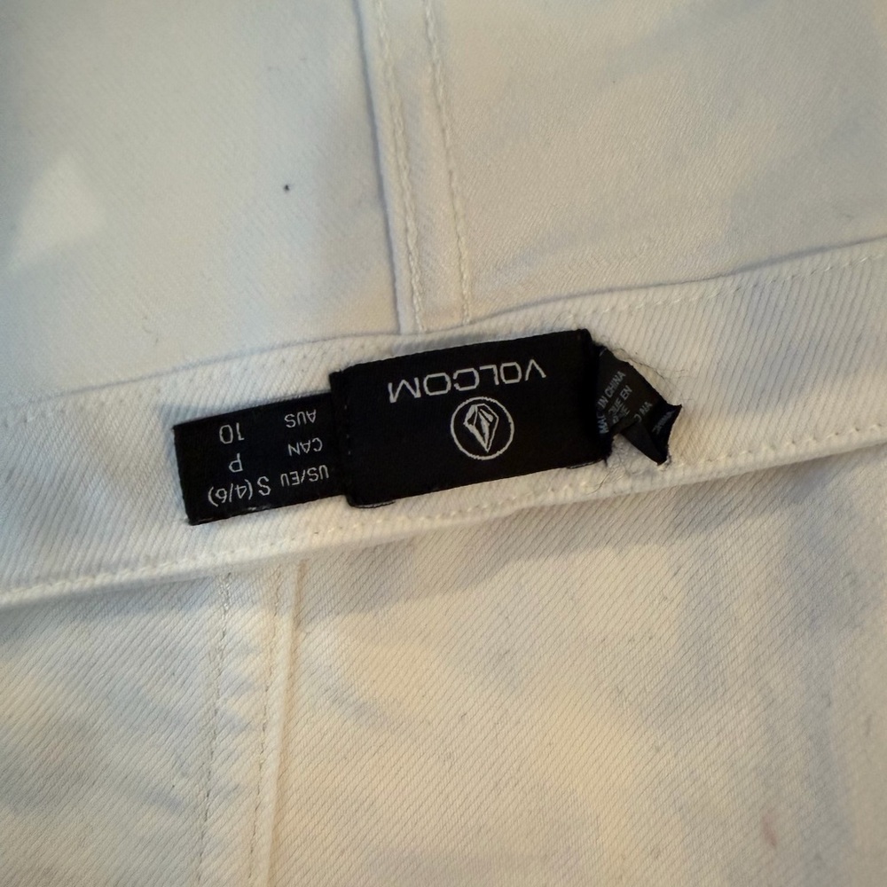 Volcom White Strapless Button-Front Midi Dress Wi… - image 8